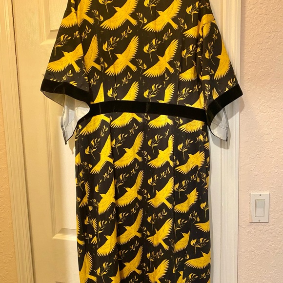Rebel Love vintage 50’s pinup look Kimono style dress , front closure size L NWT - Picture 7 of 10